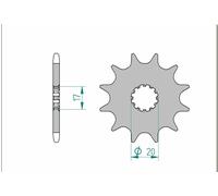AFAM Pignon acier standard 40300 - 520
