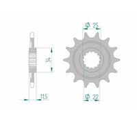 AFAM Pignon acier standard 43400 - 520