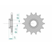 AFAM pignon acier standard avant 24510 - 520