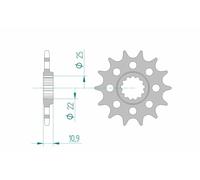 AFAM Pignon avant standard en acier 21603 - 520