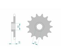 AFAM Pignon acier standard 94215 - 520