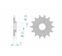 AFAM Pignon standard en acier avant 64500 - 520