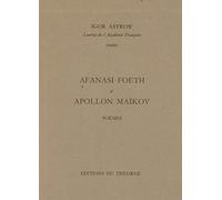 Afani Foeth et Apollon Maikov, poèmes