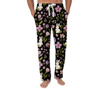 AFANYUH Pantalon Ample Red Trousers De Travail Confortable avec Imprimé Cœur Style Jogging Idéal pour Les Activités Détente Et Cargo Adapté Vetement Homme Ete XL