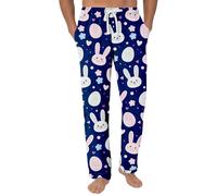 AFANYUH Pantalon Cargo Trousers for Men De Travail Homme Confortable avec Imprimé Cœur Style Jogging Idéal pour Les Activités Détente Et Adapté Gym Joggers Bleu 2XL