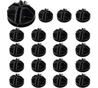 AFASOES 20 Pcs Connecteurs en Plastique Cube de Grille Connecteurs Organizer Connecteur Emboîtable Faciel a Utiliser pour Armoire Placard Meubles Maison - Noir