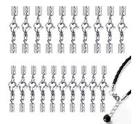 AFASOES 20 Pcs Fermoir Mousqueton Bracelet 2.5/3.5mm en Acier Inoxydable Fermoir Mousqueton Bijoux Antirouille Anti-corrosion pour Bijoux Bracelet Collier Chaînes Pendentif Femme Maison - Argent