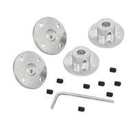 AFASOES 4pcs Accouplement à Bride, Coupleur de Bride Accouplement de Bride de Roue RC 8MM Connecteurs d'Accouplement à Bride Guide de Coupleur D'arbre Raccords d'essieu d'arbre Accouplements