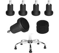 AFASOES 5PCS Remplacement Roulettes de Chaise Bureau Chaise Remplacement Roulettes Fixes Patins de Chaise de Bureau 2 Pouces Patins de Sol pour Chaise de Bureau Chaise Coussin de Pied Fixe pour Bureau