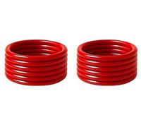 AFAST Lot de 12 bracelets en verre élégants et chics - Parfaits pour la maison, les fêtes, les fêtes - Rouge - A52