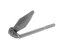 AFBAT Arrêt tourniquet à visser - L135 mm - Zingué blanc