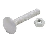 AFBAT Lot de 8 Boulons TRCC 7 l.70 mm - Blanc