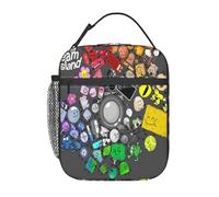 AFBQOPL Cartoon Battle for Dream Island Sac à déjeuner isotherme avec compartiments étanche réutilisable pour le travail, la randonnée, les voyages