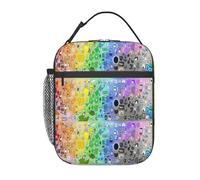 AFBQOPL Cartoon Battle for Dream Island Sac à déjeuner isotherme avec compartiments étanche réutilisable pour le travail, la randonnée, les voyages