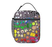 AFBQOPL Cartoon Battle for Dream Island Sac à déjeuner isotherme avec compartiments étanche réutilisable pour le travail, la randonnée, les voyages