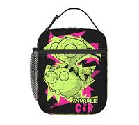 AFBQOPL Sac à déjeuner isotherme réutilisable et portable Invader Anime Zim pour l'extérieur, le bureau, le pique-nique, 25,4 x 10,2 x 20,3 cm