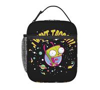 AFBQOPL Sac à déjeuner isotherme réutilisable et portable Invader Anime Zim pour l'extérieur, le bureau, le pique-nique, 25,4 x 10,2 x 20,3 cm