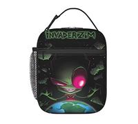 AFBQOPL Sac à déjeuner isotherme réutilisable et portable Invader Anime Zim pour l'extérieur, le bureau, le pique-nique, 25,4 x 10,2 x 20,3 cm