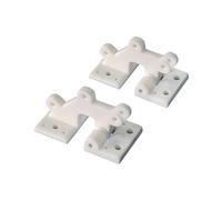 AFCAHEH Lot de 10 charnières de Trappe for Accessoires de modèle d'avion RC, Couleur de Remplacement: Blanc/Gris/Noir(10 pcs 30x16mm White)
