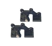 AFCAHEH Lot de 10 charnières de Trappe for Accessoires de modèle d'avion RC, Couleur de Remplacement: Blanc/Gris/Noir(10 pcs 30x16mm Black)