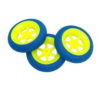 AFCAHEH Lot de 10 Roues à 6 Rayons en Mousse Bleue, Ultra légères, diamètre 30-50 mm, for modèles d'avions RC(10pcs D30mm H9)