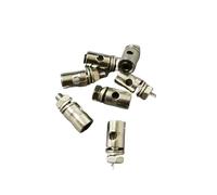 AFCAHEH Lot de 100 connecteurs de Tige de poussée, butées de Liaison D1,3/1,8/2,1 mm for pièces de Rechange d'avion RC, télécommande, Jouets(D2.1mm)