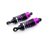 AFCAHEH Lot de 2 amortisseurs en Aluminium et métal for HSP 102004 122004 68 mm 02002 02175, pièces de Mise à Niveau for Voiture de Drift sur Route 1/10 94123 S274(2pc Purple)