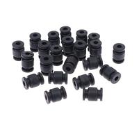 AFCAHEH Lot de 25 amortisseurs Anti-Vibrations en Caoutchouc for contrôleur de vol de Drone RC(Zwart)