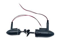 AFCAHEH Moteur de propulseur sous-Marin 12 V for Bateau télécommandé, hélice étanche à 3 pales de 10 cm ou 13 cm for Bateau de pêche télécommandé.(Small 10cm)