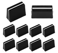 AFCJLTO 10 Capuchons de Fader pour Pioneer DJM,Installation facile,Boutons de fader de table de mixage,Compatible avec DJM 350, 400, 500, 700, 750, 800, 850, 900 Nexus- Noir