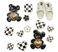 AFCJLTO 12 Pièces Charme Chaussure, accessoires de chaussure en strass pour femme, pour décorer et personnaliser vos chaussures, pour le bricolage et les cadeaux de fête, Sabots ornés ou breloques