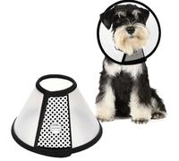 AFCJLTO 1pcs Cône Collerette en Plastique Protecteur de Cou Réglable,Anti-Morsure Protection Cône Collerettes convient aux chats pesant entre 5 et 7 kg ou aux petits chiens(27-31cm)
