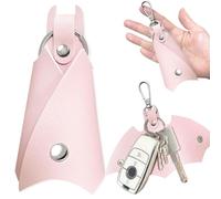 AFCJLTO 1PCS Porte-Clés En Faux Cuir Batman,Porte-clés Batman, étui à clés en cuir synthétique,étui à clés en cuir de voiture Pour Diverses Clés De Voiture Ou De Moto, rose