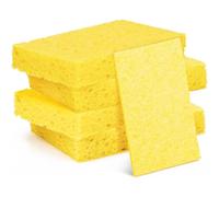 AFCJLTO 5 pièces Mousse absorbante Maison Éponge de Nettoyage, Eponge Reutilisable Lavable - Eponge Vaisselle Essuie-éponge en pâte de Bois compressée Éponges Anti-Rayures pour Cuisine Domestique