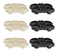 AFCJLTO 6 Pairs of Heel Pads, Self Adhesive Heel Cushion, Heel Cushion, Foot Care Protector, Suitable for Men and Women, Prevents Friction and Blisters
