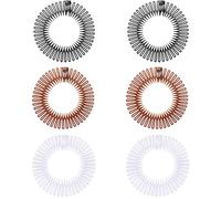 AFCJLTO 6 Pièces Extensible Cheveux Peigne, Full Circle Peigne,Peigne à Cheveux Extensible en Plastique Cheveux Fashions Accessoires,Plastique Souple Peigne Circulaire