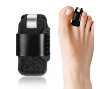 AFCJLTO Attelle d'orteil, Attelle en Marteau pour Toe, Correcteur Fracture Griffe Orteil, Lisseur Respirant pour Redresser l'Orteil en Marteau, Fixation avec Sangle, pour différents orteils - 1 pièce