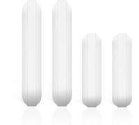 AFCJLTO Barres d'agitation magnétiques en PTFE pour agitateurs de laboratoire - lot de 4 - idéales pour expériences, médecine et industrie chimique - couleur blanche