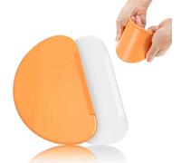 AFCJLTO Ensemble de 2 cornes de pâtisserie en silicone souple, Antiadhésif et de qualité alimentaire, parfait pour faire du pain et des pizzas au levain（orange et blanc）