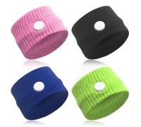 AFCJLTO Ensemble de 4 bandes d'acupression pour soulager le mal des transports - Bracelets anti-nausées et vertiges pour enfants et adultes lors de voyages en mer, en avion ou en voiture