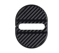 AFCSBH Cache Serrure Portière Voiture pour Kia Ceed/XCeed (Ed JD CD 2006-2025 2026), Protection Verrou de Porte Style Fibre de Carbone, Accessoire Auto, Design Élégant,Black-4pcs