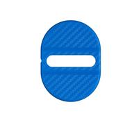 AFCSBH Cache Serrure Portière Voiture pour Mercedes-Benz B-Class (W246 W247 2005-2025 2026), Protection Verrou de Porte Style Fibre de Carbone, Accessoire Auto, Design Élégant,Blue-4pcs