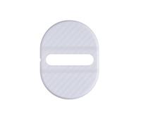 AFCSBH Cache Serrure Portière Voiture pour Mercedes-Benz R-Class (W251 2005-2013), Protection Verrou de Porte Style Fibre de Carbone, Accessoire Auto, Design Élégant,White-4pcs