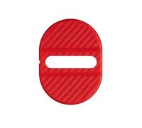 AFCSBH Cache Serrure Portière Voiture pour Mercedes-Benz SLS AMG (C197/R197 2010-2014), Protection Verrou de Porte Style Fibre de Carbone, Accessoire Auto, Design Élégant,Red-4pcs