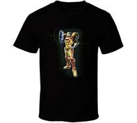 AFCURBU Metroid SamAran Sci FI Video Game T Shirt Black M