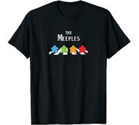 AFCURBU The Meeples Board Game Addict T-Shirt Black L