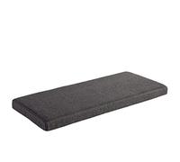 AFEBOO Coussin de banc 2/3 places pour intérieur et extérieur, coussin antidérapant doux lavable pour terrasse, cuisine, salle à manger (gris foncé, 180 x 35 x 5 cm)