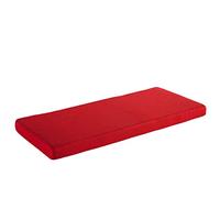 AFEBOO Coussin de banc 2/3 places pour intérieur et extérieur, coussin antidérapant doux lavable pour terrasse, cuisine, salle à manger (rouge, 200 x 40 x 5 cm)