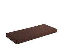 AFEBOO Coussin de banc 2/3 places pour intérieur et extérieur, coussin antidérapant doux lavable pour terrasse, cuisine, salle à manger (marron foncé, 120 x 55 x 5 cm)