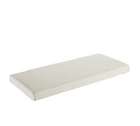 AFEBOO Coussin de banc 2/3 places pour intérieur et extérieur, coussin antidérapant doux lavable pour terrasse, cuisine, salle à manger (beige, 140 x 40 x 5 cm)